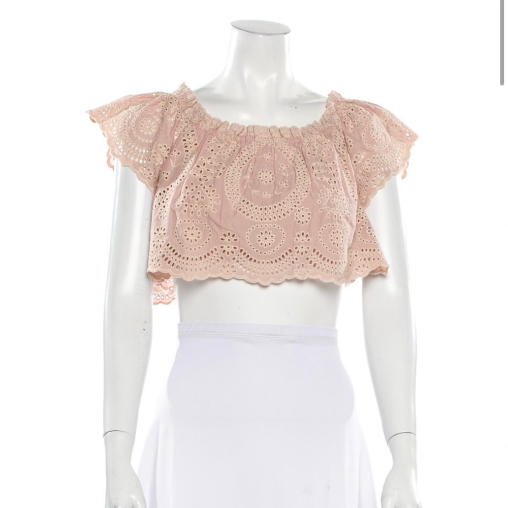 Love Shack Fancy off the shoulder top!